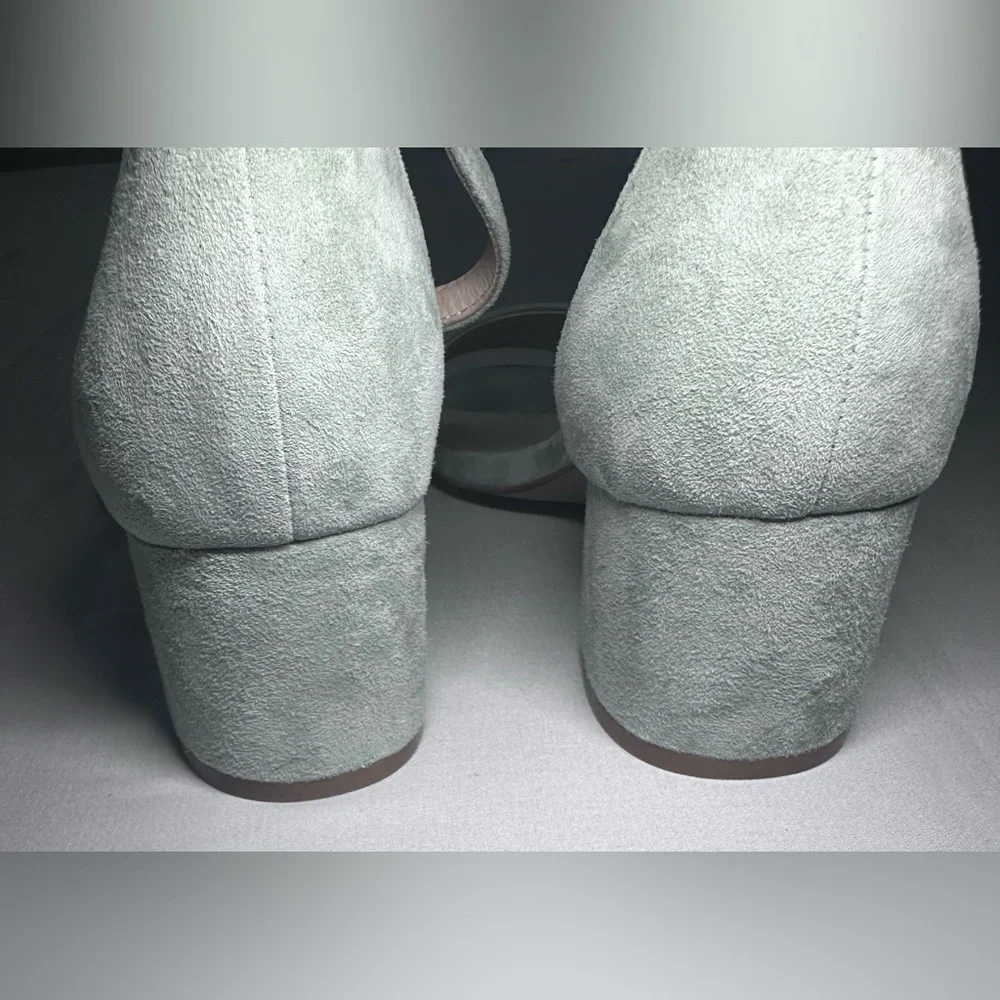 Free People Women's Suede Heels - Light green Size 8 - Picture 9 of 9